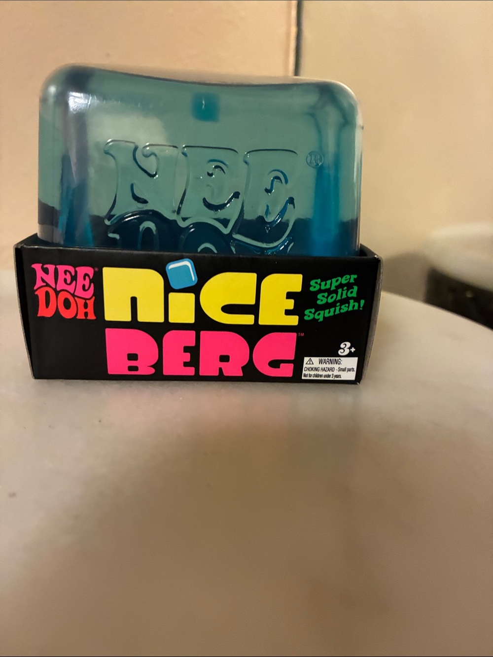 Nee Doh Nice Berg Super Solid Squish Blue